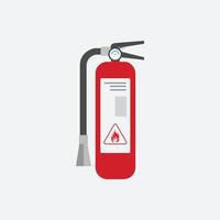 Fire extinguisher colorful flat style, icon isolated on white background vector