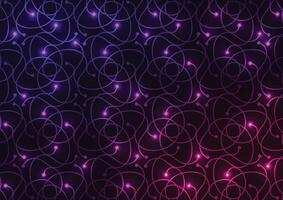 Technology drak random purple light red line background vector