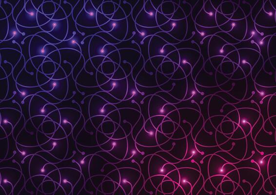Technology drak random purple light red line background