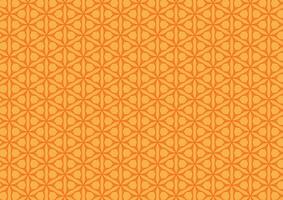 Orange hexagon triangle geometry presentation background vector