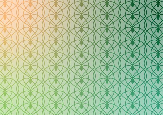Green line pattern set art abstract background