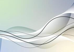Graphic black light line curve art background vector