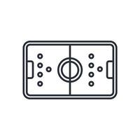 Soccer Field icon. .Editable stroke.linear style sign for use web design,logo.Symbol illustration. vector
