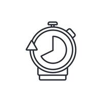 Stopwatch icon. .Editable stroke.linear style sign for use web design,logo.Symbol illustration. vector