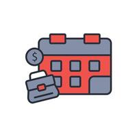 salary icon. .Editable stroke.linear style sign for use web design,logo.Symbol illustration. vector