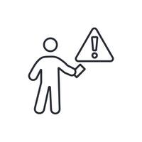 referee icon. .Editable stroke.linear style sign for use web design,logo.Symbol illustration. vector