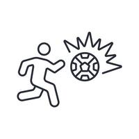 goal icon. .Editable stroke.linear style sign for use web design,logo.Symbol illustration. vector