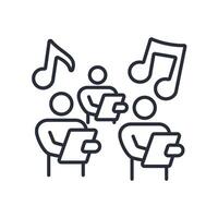 gospel icon. .Editable stroke.linear style sign for use web design,logo.Symbol illustration. vector