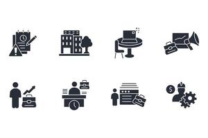 Work icon set..Editable stroke.linear style sign for use web design,logo.Symbol illustration. vector