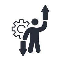 flexibility icon. .Editable stroke.linear style sign for use web design,logo.Symbol illustration. vector