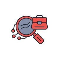 employment icon. .Editable stroke.linear style sign for use web design,logo.Symbol illustration. vector