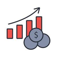 profit icon. .Editable stroke.linear style sign for use web design,logo.Symbol illustration. vector