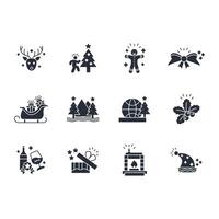 Christmas icon set..Editable stroke.linear style sign for use web design,logo.Symbol illustration. vector