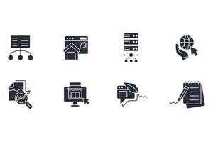 Website icon set..Editable stroke.linear style sign for use web design,logo.Symbol illustration. vector