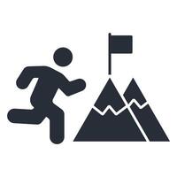 ambitions icon. .Editable stroke.linear style sign for use web design,logo.Symbol illustration. vector