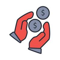 holding stock icon. .Editable stroke.linear style sign for use web design,logo.Symbol illustration. vector