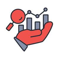 analysis icon. .Editable stroke.linear style sign for use web design,logo.Symbol illustration. vector