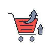 sell icon. .Editable stroke.linear style sign for use web design,logo.Symbol illustration. vector