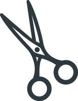 scissors icon isolated on white background vector
