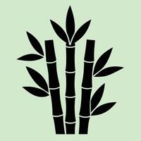 Bamboo Shoots silhouette graphic for creative projects, logos, and outdoor-themed visuals. Ideal for digital or print designs. An elegant natural to your creative projects. Vegetable silhouette vector