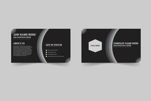 Unique business card design vector