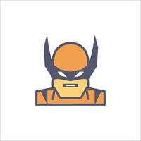 A wolverine icon on a white background vector