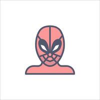 A spider man icon on a white background vector