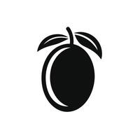 Creative simple Mango silhouette Style background vector