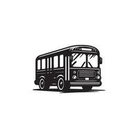 Creative simple Bus silhouette Style with white background vector