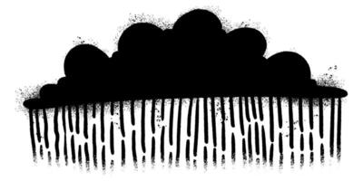 Spray Painted Graffiti Raindrops background isolated on white background. vector