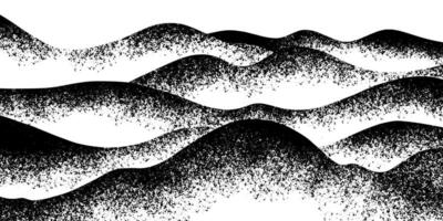Spray Painted Graffiti mountain icon Sprayed isolated with a white background. graffiti volcano with over spray in black over white. vector