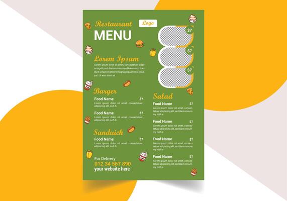 Unique Modern Restaurant food menu