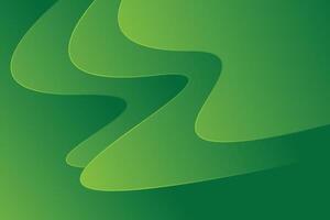 light and dark wave green color gradient background. Modern minimalistic and geometric design template. vector