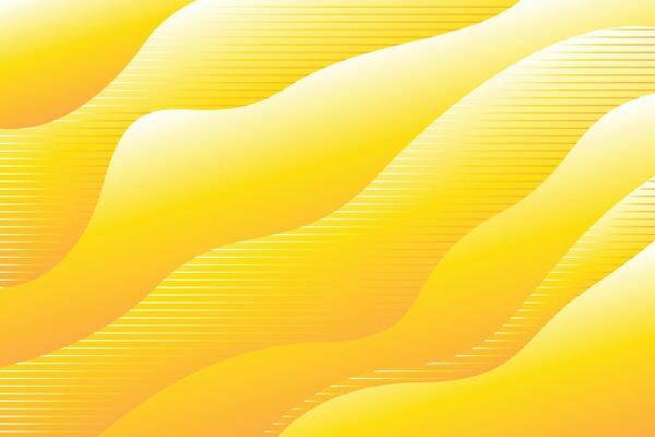 light and dark yellow wave gradient background. Modern minimalistic and geometric design template.