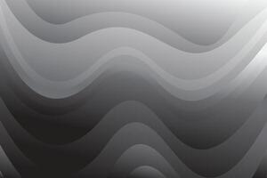 Abstract flow and wavy light and dark black color gradient background. Modern minimalistic and geometric design template. vector