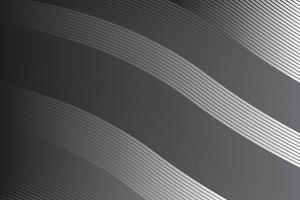 wavy black color gradient background. Modern minimalistic and geometric design template. vector