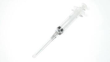 syringe white background video