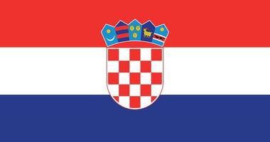Croatia Flag Illustration vector