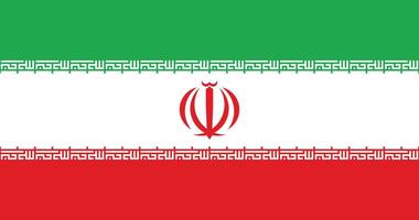 Iran Flag Illustration vector
