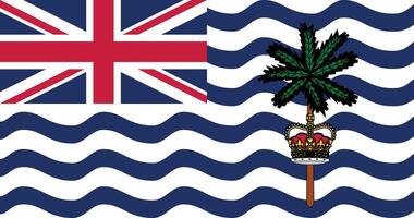 British Indian Ocean Territory Flag Illustration vector