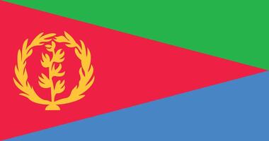 Eritrea Flag Illustration vector