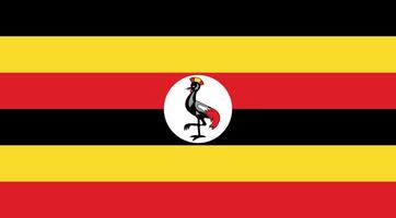 Uganda Flag Illustration vector