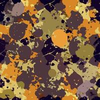 A colorful, abstract pattern with splatters and dots vector