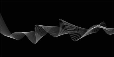 Modern abstract wave background. Dynamic flowing wave lines design. vector