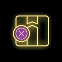 Neon sign showing wrong way on a city map for tourists vector