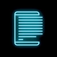 Blue neon smartphone showing text message on black background vector