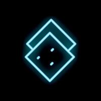 Neon icon of layers setting option button glowing vector