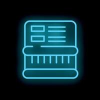 Neon atm for banking transactions and finance operations vector