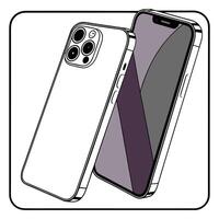 Impression with Realistic Smartphone Mockup. vector
