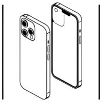 The Latest Smartphone Mockups in Design. vector